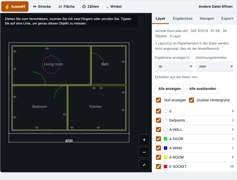 DWG-Viewer example