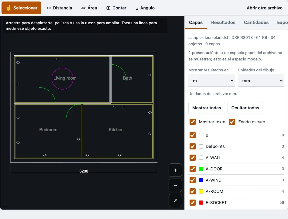 Visor DWG example