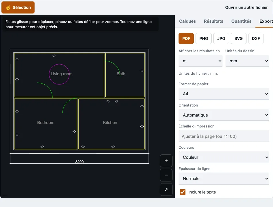 Convertir dwg en pdf en ligne example